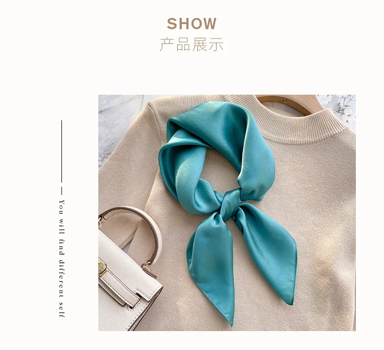 Mode echte Seide Schal Frauen Schals Wraps für Damen Halstuch Foulard Schals Pashmina weiblichen Schal Hijab Bandana – Detail 1