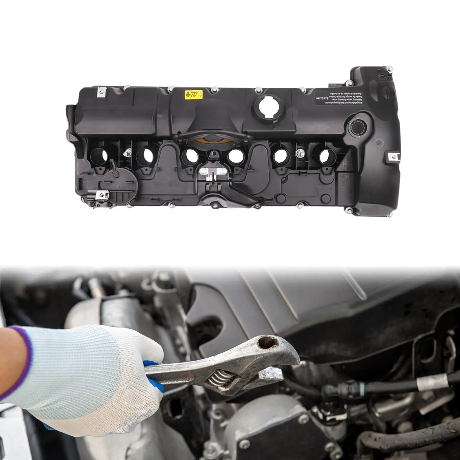 Engine Valve Cover 11127552281 Professional Practical with Gasket Assembly Easy to Install Portable Replacement for BMW Z4