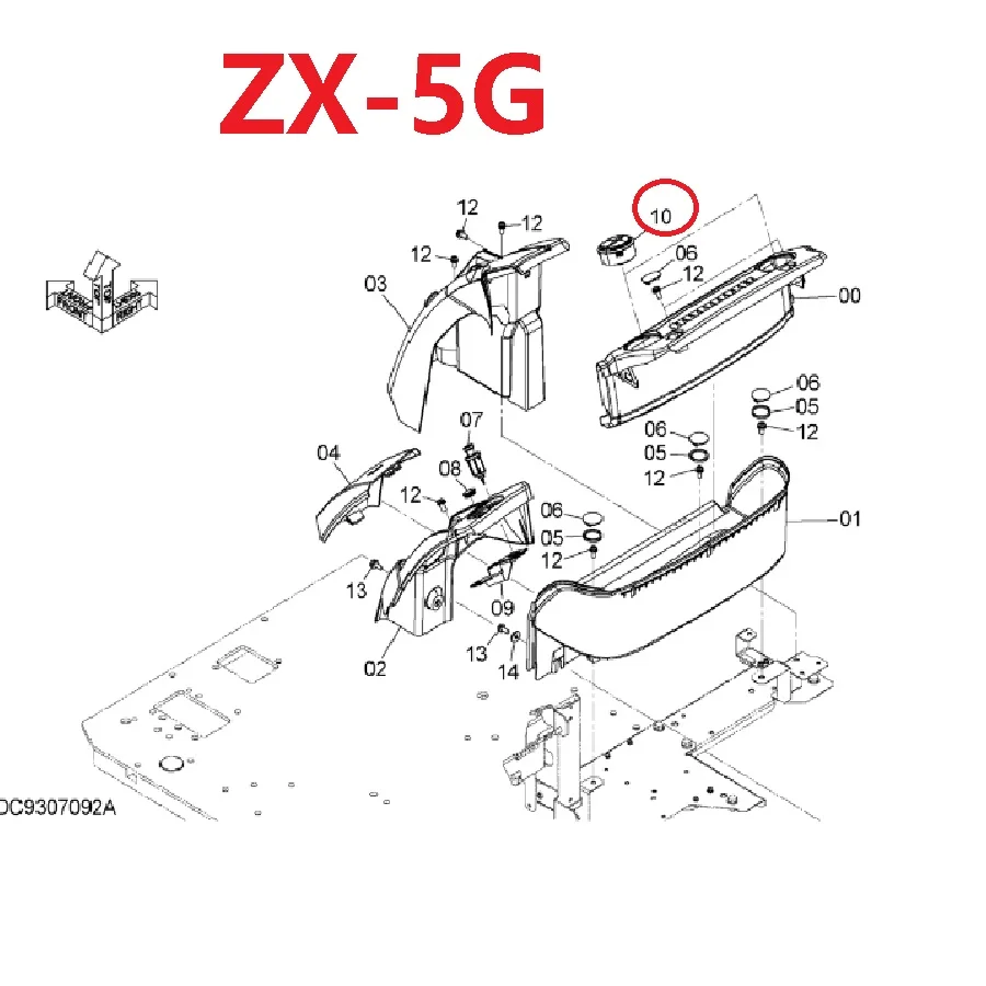 4619904,YA00003014,AIR DUCT VENT HITACHI excavator ZAXIS200-3