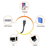 RnnTuu Led USB coucher de soleil lampe projecteur décor à la maison veilleuse Portable lumière d'ambiance pour salon mur photographie néons 4