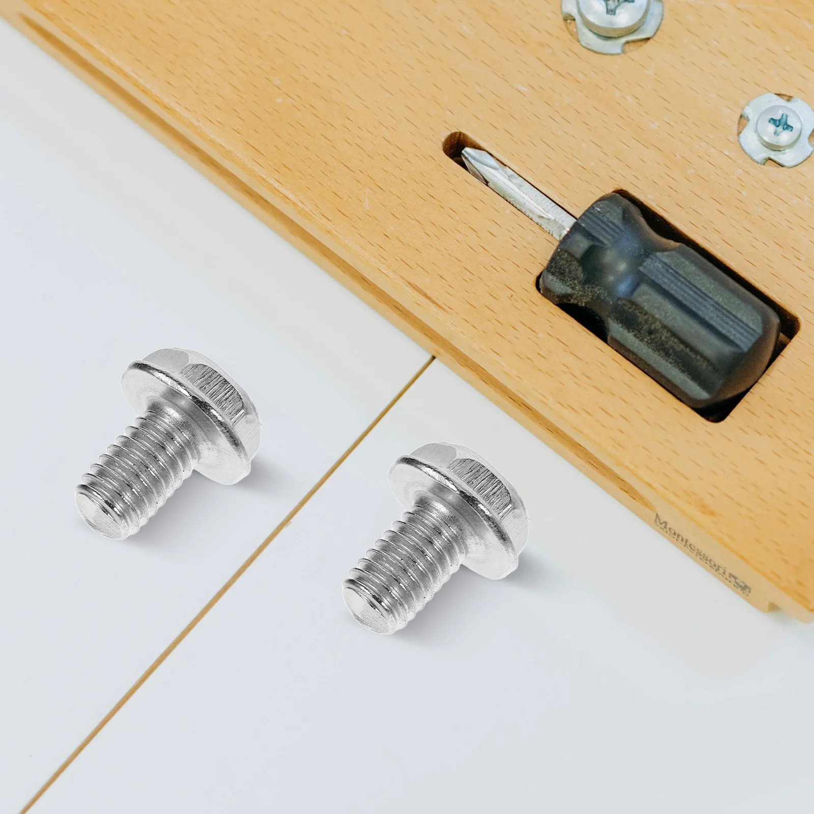 

60Pcs Tray Securing Screws for Gas Stoves Stainless Steel Drip Tray Fasteners Compatible with Cooktops Oven Replacement Parts