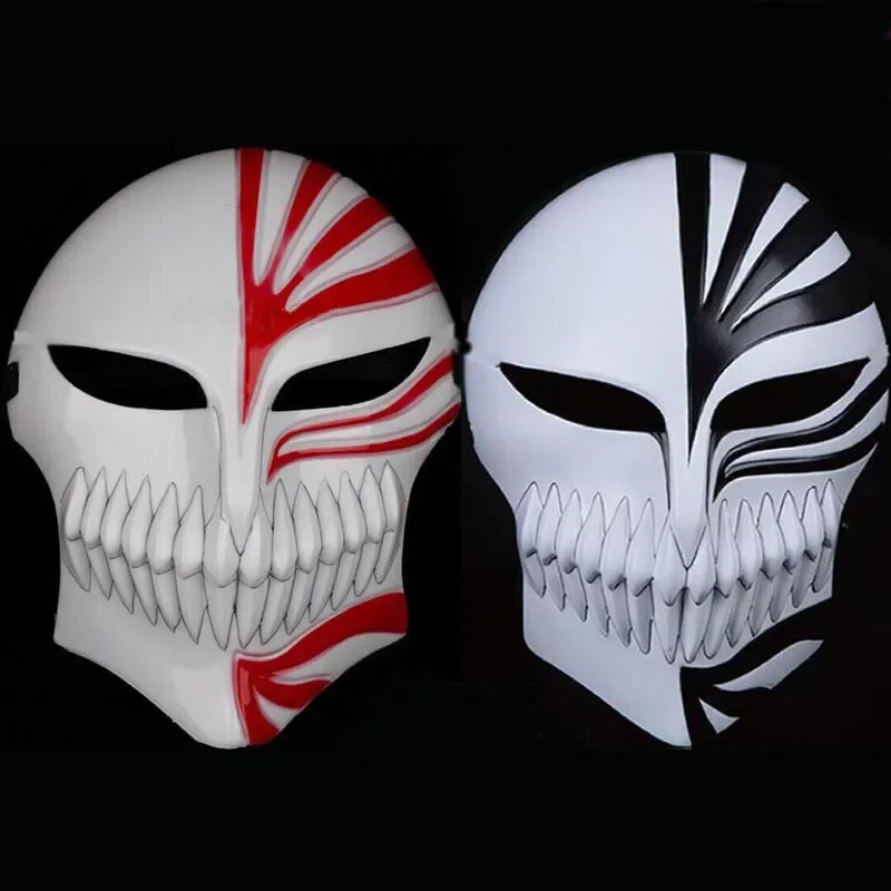 2025 Cartoon Dood Ichigo Kurosaki Bleekmiddel Masker Kerst Dans Maskerade Partij Cosplay Halloween Cool Masker Cadeau voor Mannen Jongen Speelgoed