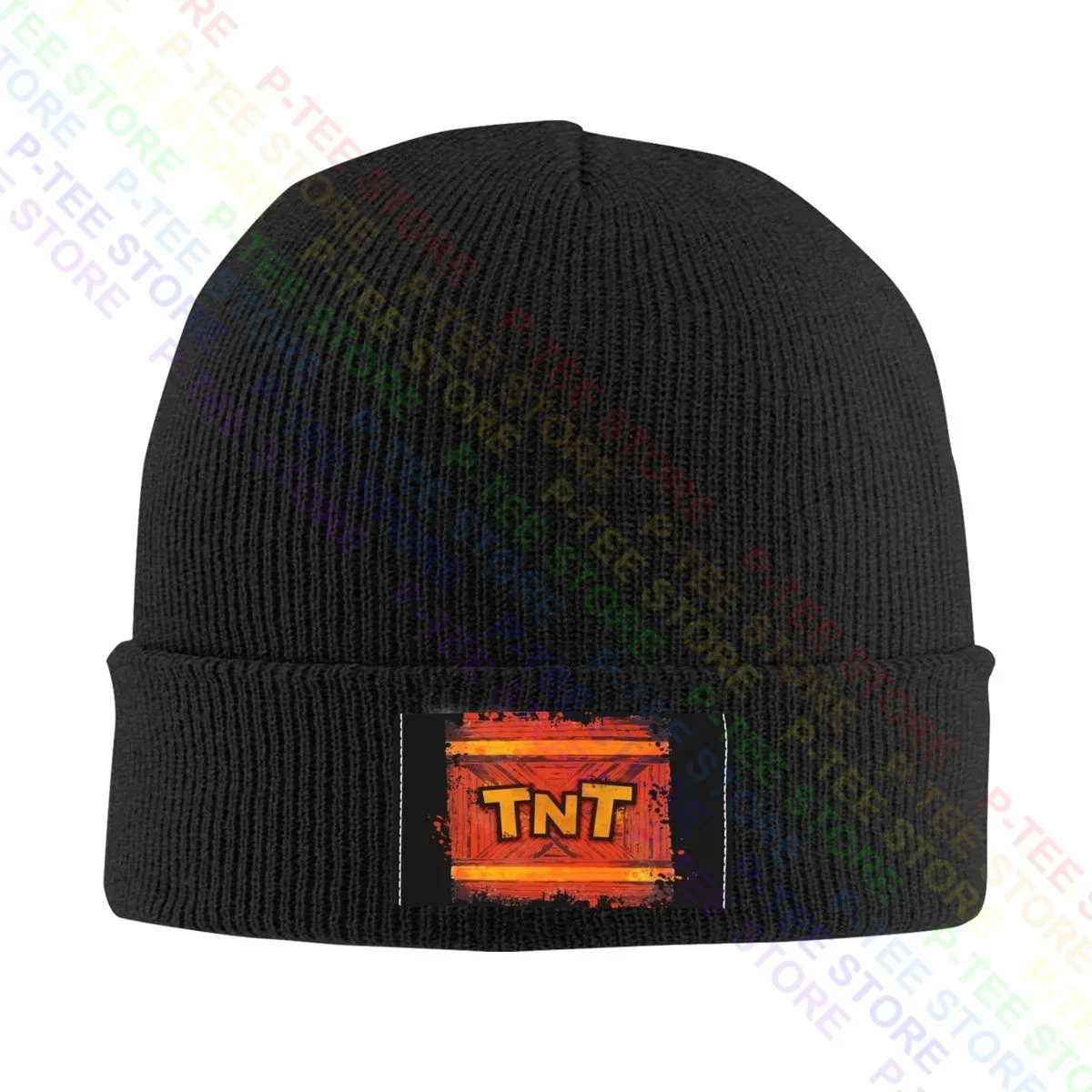 Crash Bandicoot Tnt Box Explosive Gaming Knitted Beanie Hat Beanies Cap Pop Premium High Quality