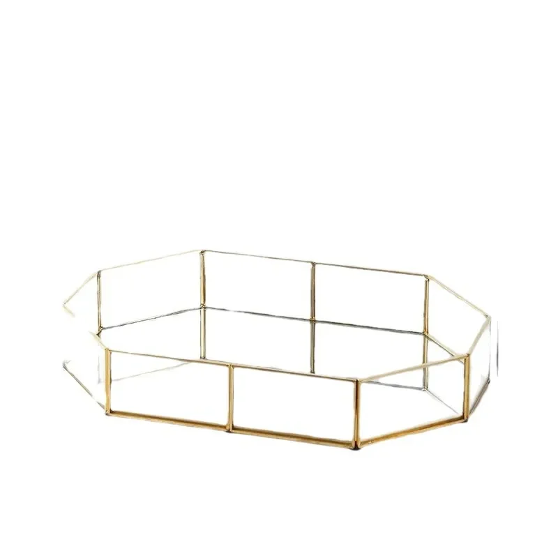 Cake plate wedding table jewelry plate dessert table display stand birthday cake stand geometric house ornament