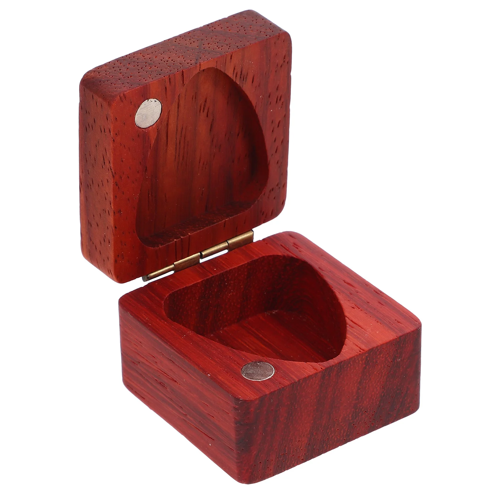 

Wood Guitar Pick Holder Storage Box Portable Plectrum Container for Guitar Accessories Acoustic Electric Use Storage Box