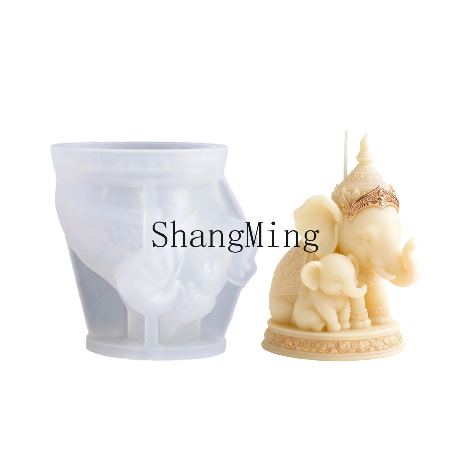 

DSA elephant scented candle silicone mold handmade ornament