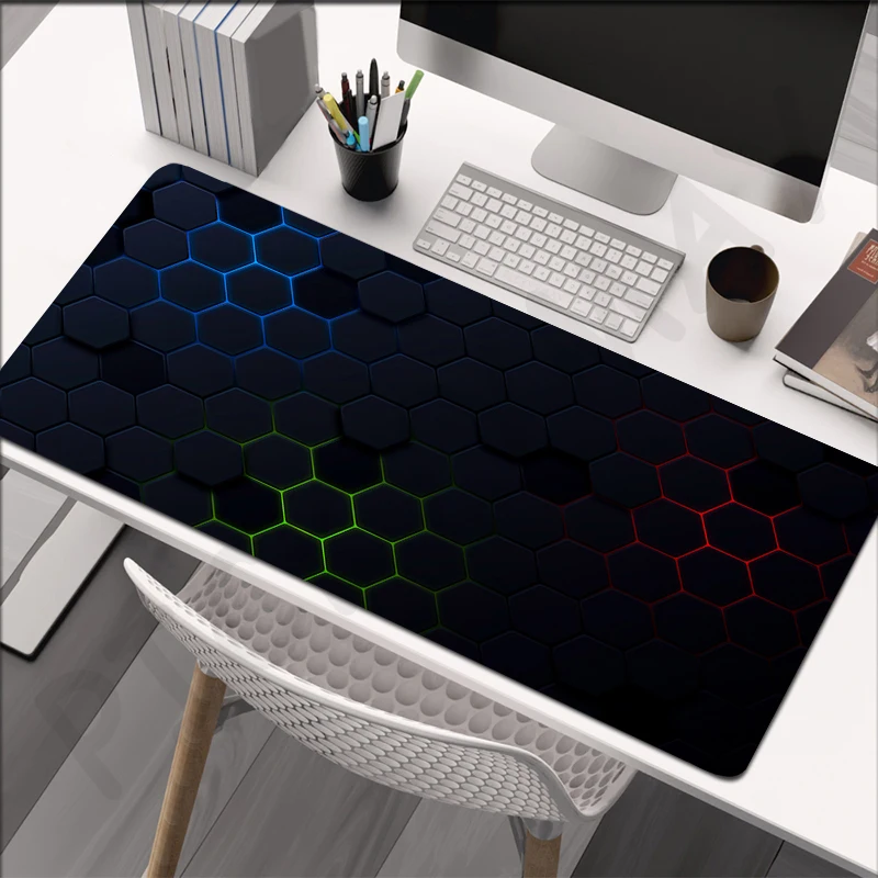 Mouse Pads Geometric Table Mats Computer Mousepad Company Big Desk Pad 100x50cm Large Gamer Mousepads Mouse Mat