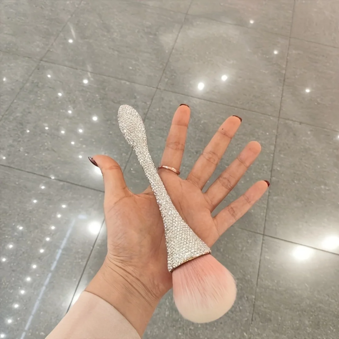小さなウエストメイクブラシセット,人工ダイヤモンド,ネイルブラッシュ,美容ツール,ラグジュアリー