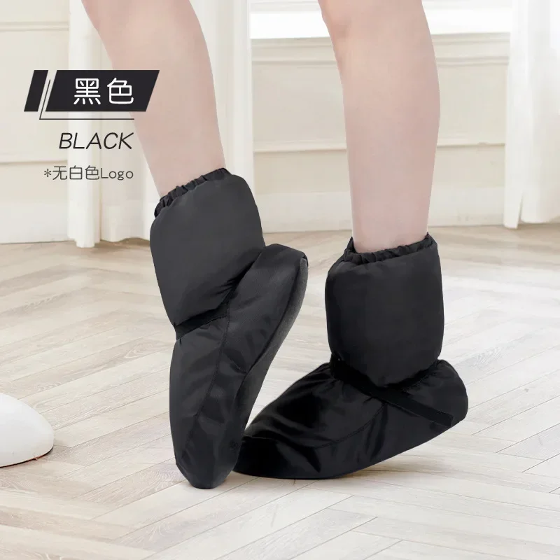 Chaussons de ballet chauds pour filles et femmes, ballerine, château, point de ballet Flo, chaussures d'hiver, bottes de danse, réchauffeurs