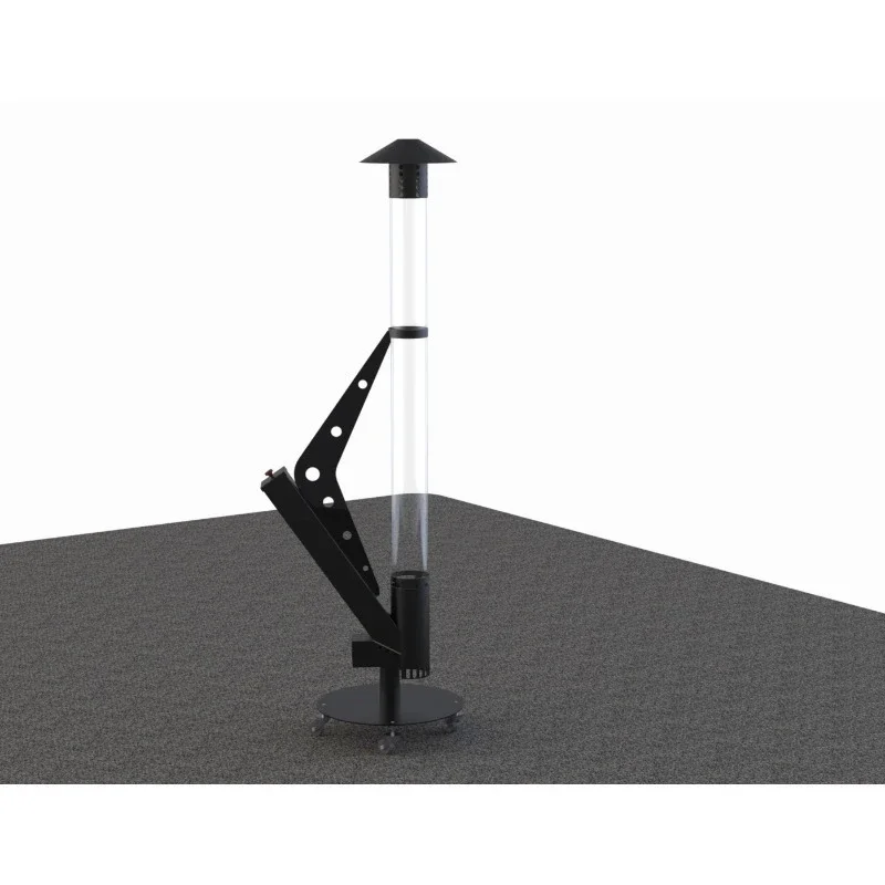 Outdoor biomass wood pellet heater glass tube pellet fire pit patio pellet heater