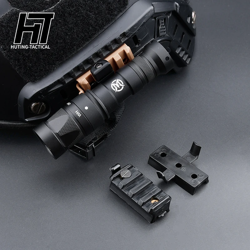 Helmet Tactical 20mm Guide Slide Fast Plastic Alignment Set for FAST Style Helmet Rail Adapter Weaponlight Mount Flashlight base