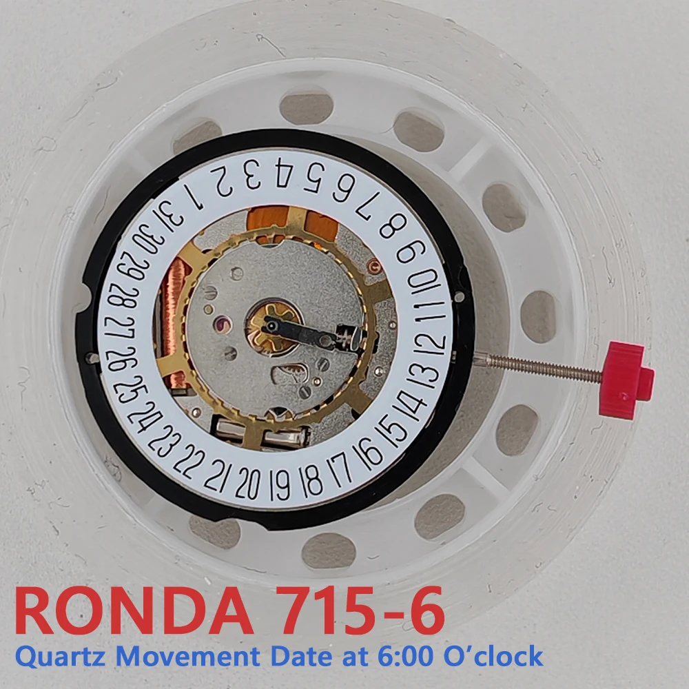 New Ronda 715 Quartz Watch Movement 6H Date-wheel 715-6H Original Import Mechanism Battery-powered 715 Movement