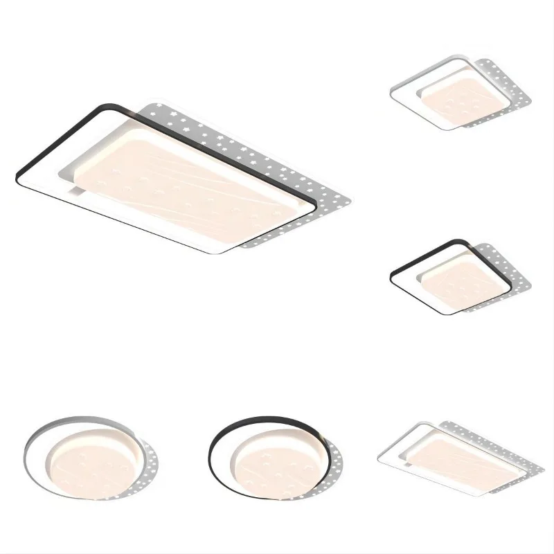 

Nordic living room ceiling lamp household gypsy modern square round led bedroom