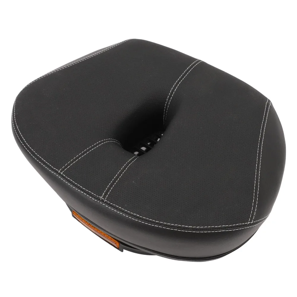 Breathable Noseless Bike Seat Shock Absorbing Oversized Bike Saddle with Seat Clamp Hollow Bicycle Seat Cycling Comfort Upgrade