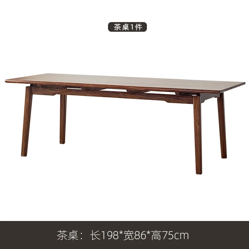 LMM new Chinese office all solid wood tea table Zen home living room tea table