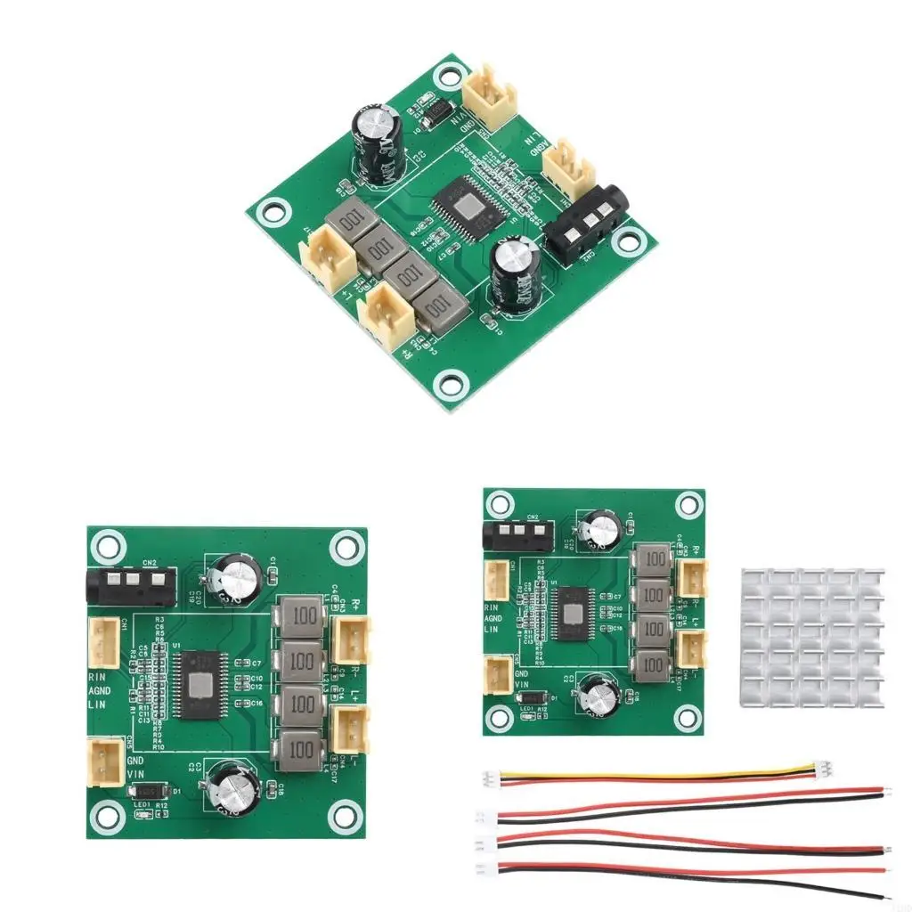 J1HD Two 50W Stereo Amplifiers Board with DC5V-26V Wide Voltages Ranges for High Fidelities Sound in Various Applications