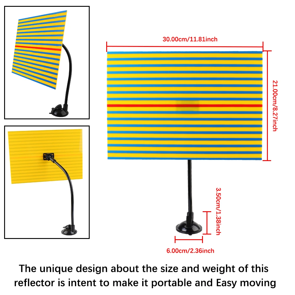 Checking Reflector Line Board Paintless and USB Car Depression Assist Repair Dent Repair Removal Tool with LED Light