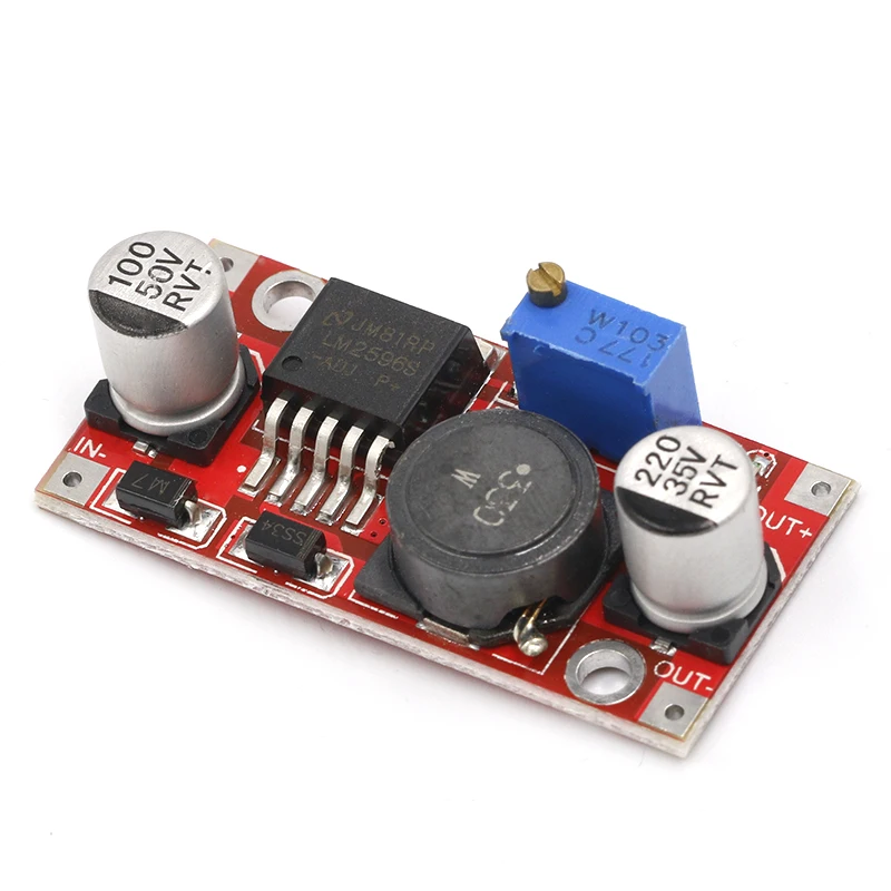 LM2596S DC-DC 3.6-46V 3A adjustable step-down power Supply module With reverse connection protection 5V voltage regulator