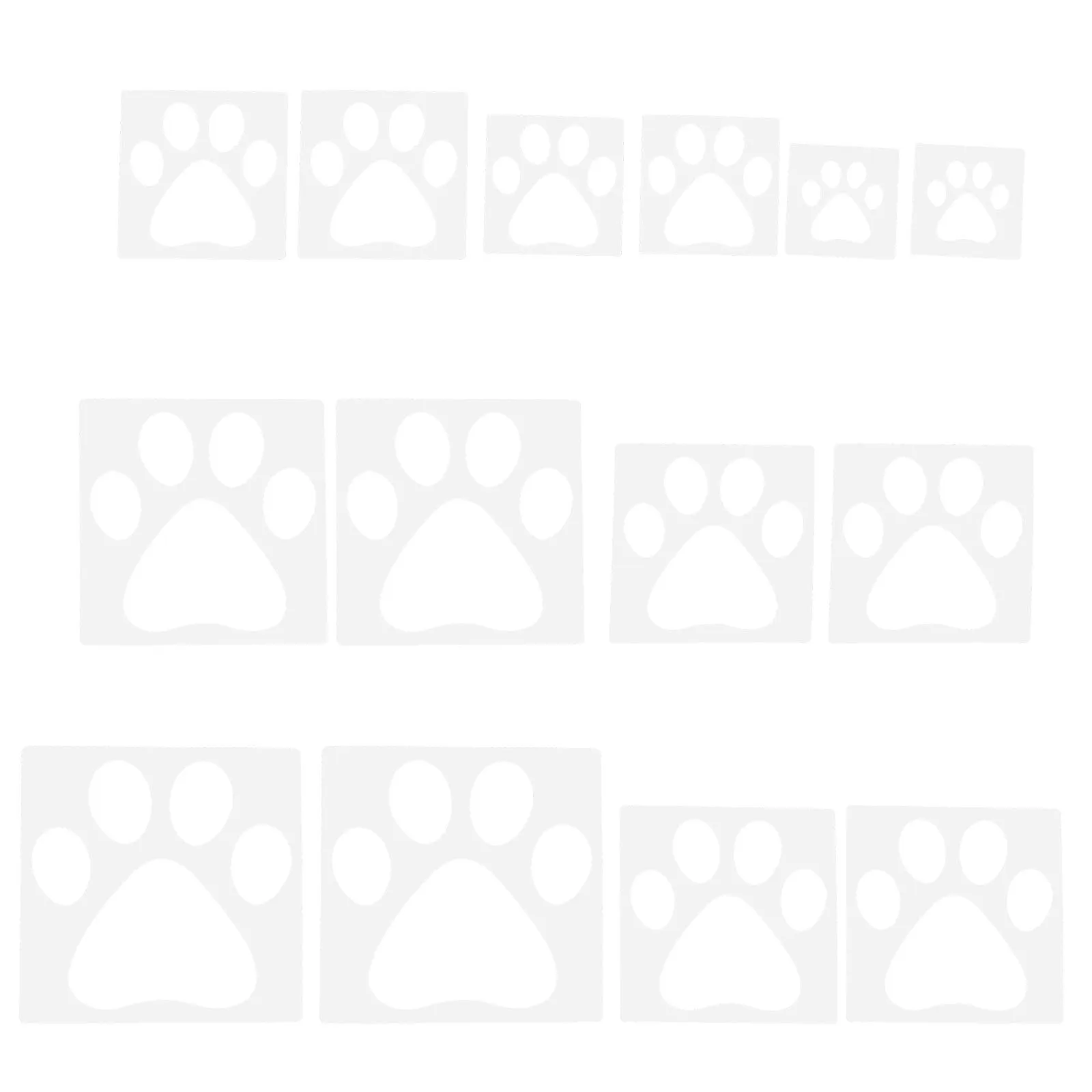 

Набор из 14 многоразовых трафаретов для рисования: отпечатки лап животных, пластиковые шаблоны для стен, инструменты для рисования, декор для рукоделия