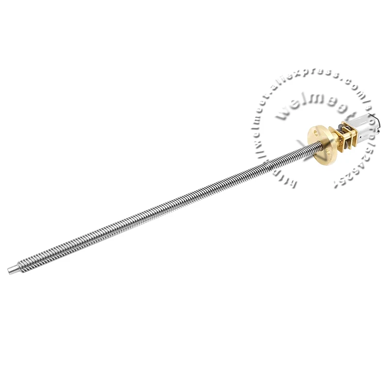 

1pcs DC6V 12V N20 Metal Gearbox Speed Reduction DC Gear Motor T5 Quick Thread 160mm Long Screw Stainless Steel With Flange #1
