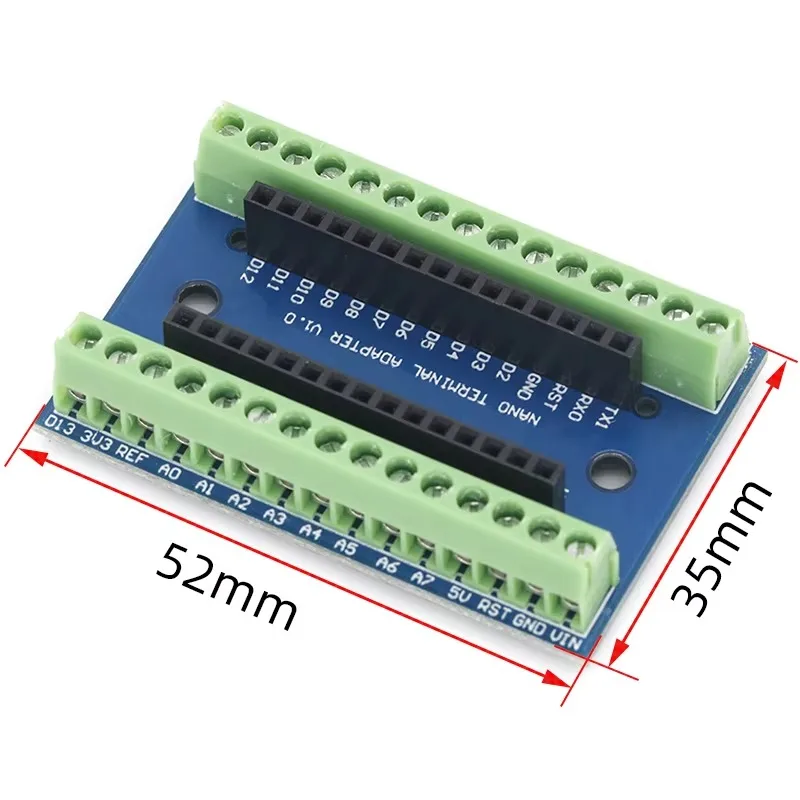 NANO V3.0 3.0 kontroler Terminal Adapter karta rozszerzenia NANO IO tarcza prosta płyta przedłużająca dla Arduino AVR ATMEGA328P