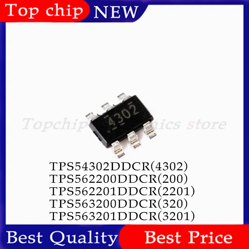 10pcs TPS563200DDCR TPS563200 320 TPS562200DDCR TPS562201DDCR 2201 TPS563201DDCR 3201 TPS54302DDCR 4302 SOT23-6