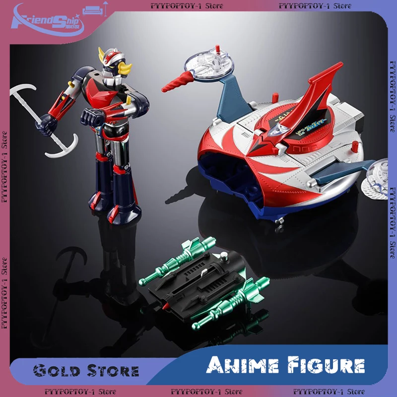 Bandai CHOGOKIN GRENDIZER SPAZER UFO SET 1975 Réplica Robôs Anime Figura de ação Personagem Modelo colecionável Brinquedos Presentes de aniversário