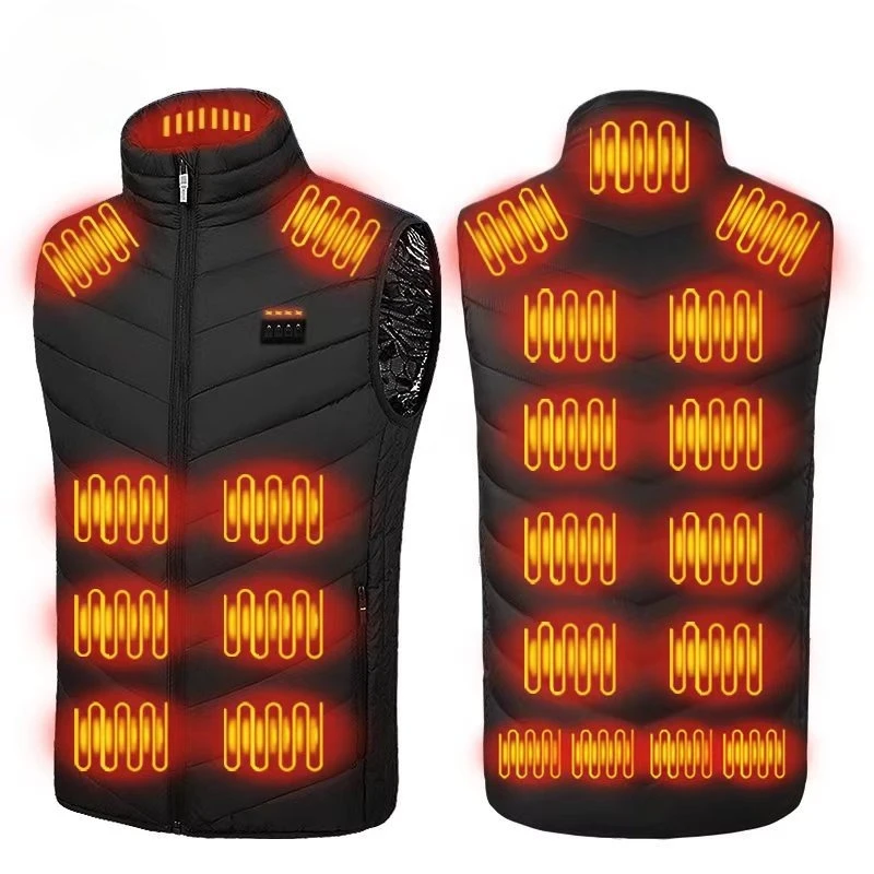 

21/2 Heated Vest Zones Electric Heated Jackets Men Women Sportswear Heated Coat Graphene Heat Coat USB Heating Jacket