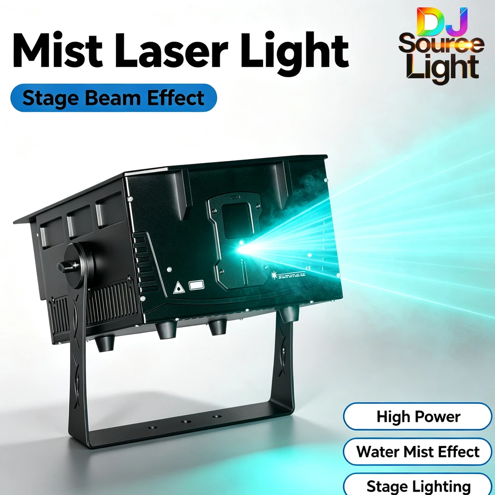 Multi power water mist laser light with RGB laser 35 KPPS galvanometer supports water mist effect ideal for DJ discos weddings