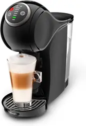 Cafetera automática de cápsulas, juego de mesa y sillas, 15 bares de presión, depósito de 0,8 L, color negro