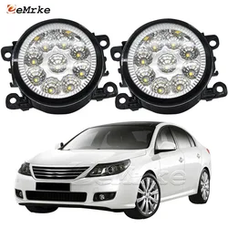 2-PCs Car 9-Pieces LED Fog Lights DRL Front Daylight for Renault Latitude L70 Samsung SM5 L43 Safrane 2011 2012 2013 2014 2015