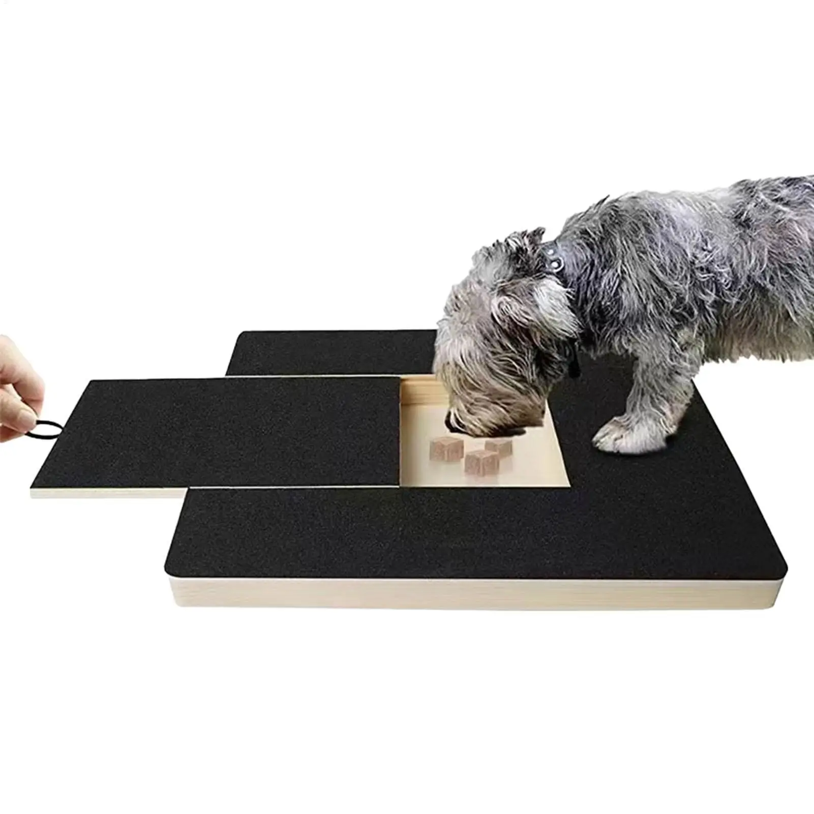 Dog Scratch Board Pull-Out Wooden Pet Scratcher Nail Grinder Pad For Pet Dogs Nail Grinding Trimming Board Protects Furniture