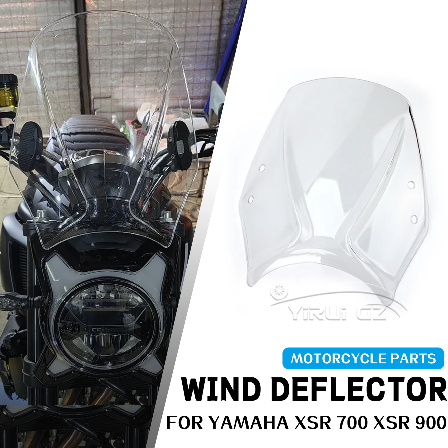 

Для YAMAHA XSR 700 xsr 900 XSR700 XSR900 2016-лобовое стекло мотоцикла спортивный ветровой дефлектор щит аксессуары для экрана