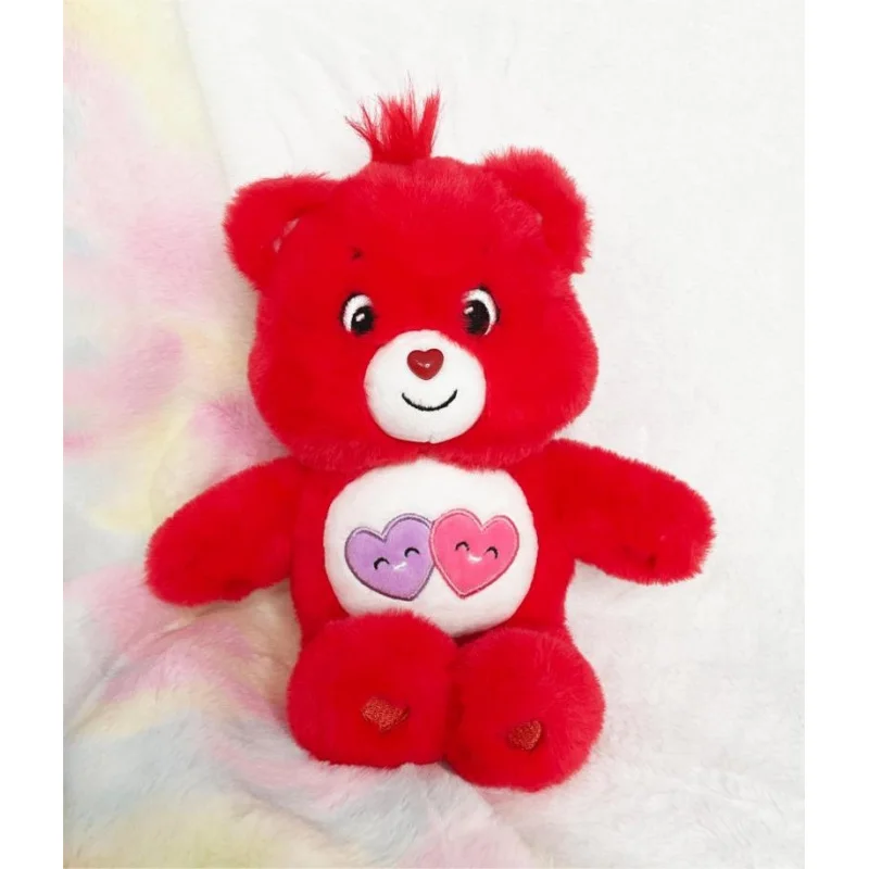 Ours de soins authentiques, jouets en peluche, poupée arc-en-ciel, oreiller, canapé, voiture, ornements, décoration de maison, doux et apaisant, cadeaux d'anniversaire pour dormir