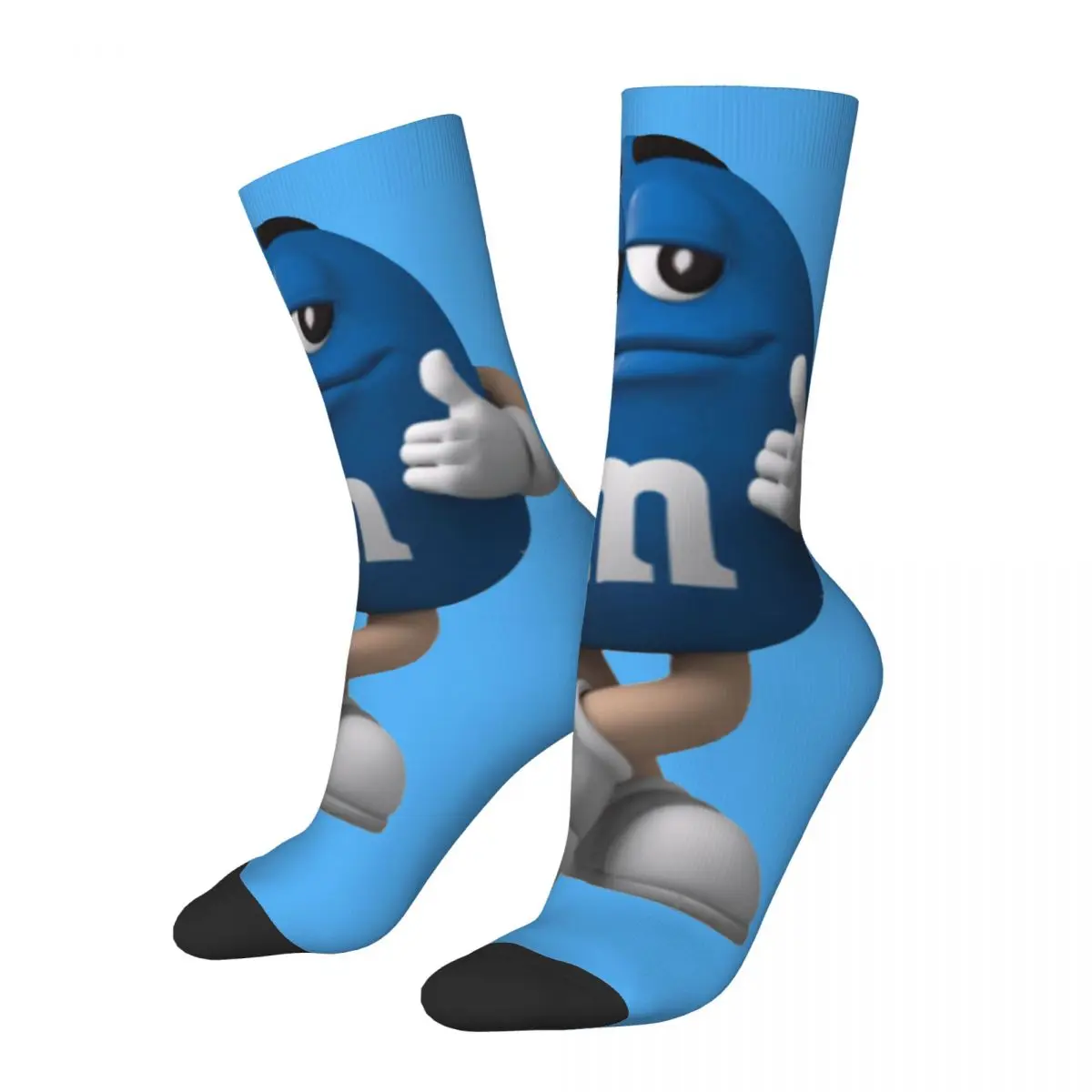 Happy Funny Men's compression Socks Copy Of Blue Vintage Harajuku M Chocolate Hip Hop Novelty Seamless Crew Crazy Sock Gift