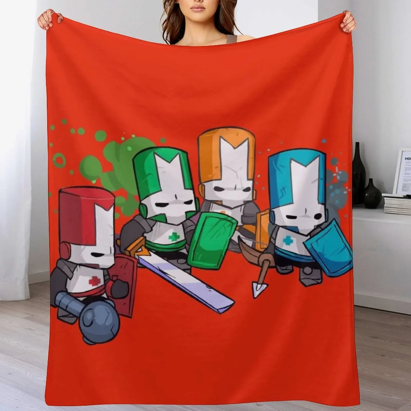

castle crashers Throw Blanket Thermal for winter blankets and throws Travel Blankets