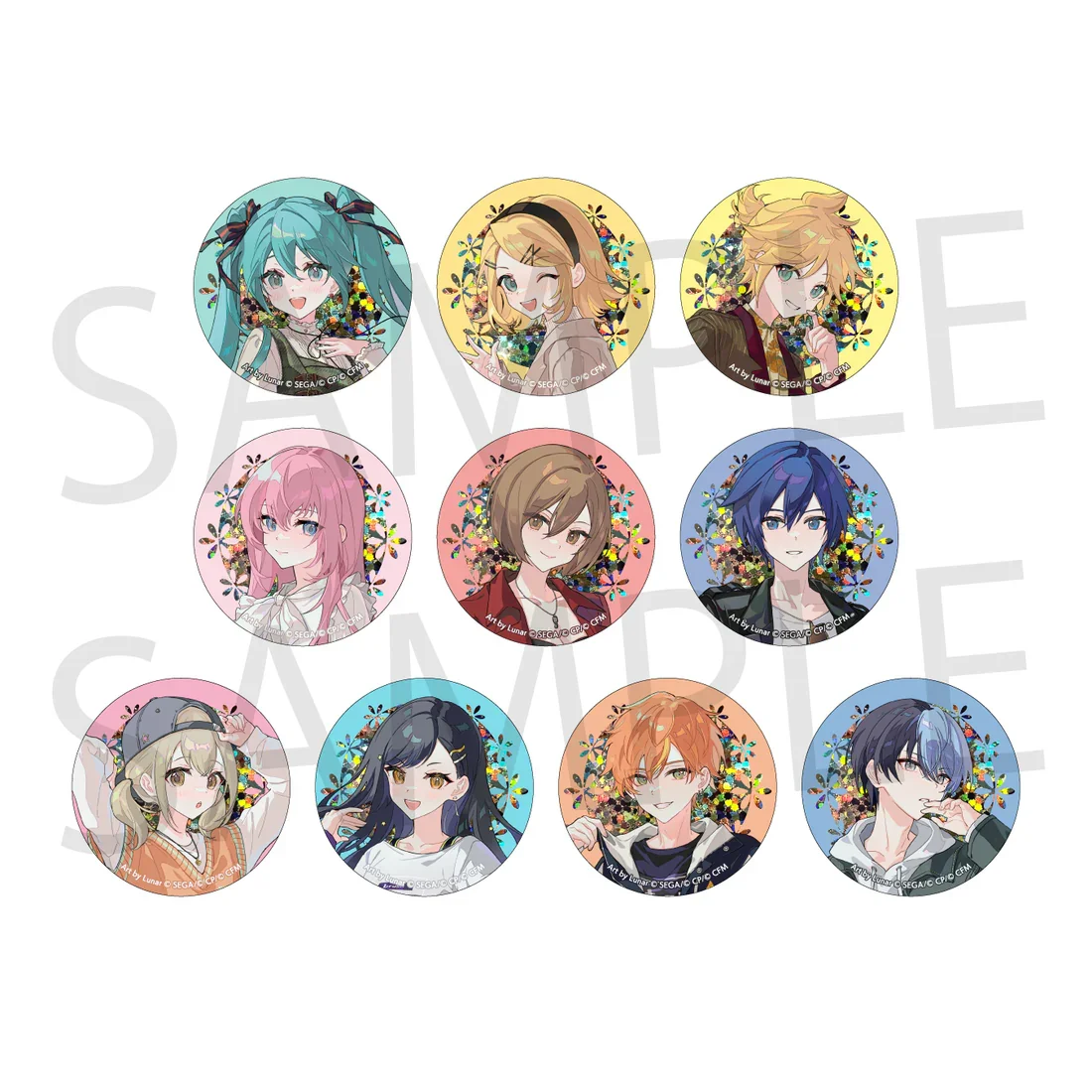 SEKAI PROJECT Game PJSK Vivid BAD SQUAD Akito Toya Kohane An V+ Anime Niconico 3.5 Years Anniversary Metal Badge Pins