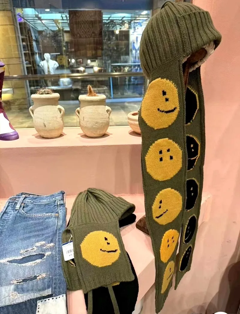 2025 العلامة التجارية الجديدة للجنسين الأخضر رشاقته الرجال Skullies & Beanies هودي الشتاء قبعة محبوك قبعة القطن قبعة بتصميم هيب هوب انخفاض الشحن R017 #3