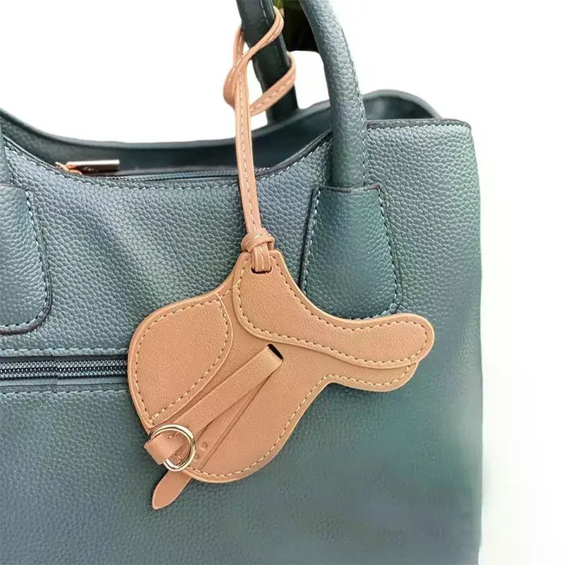 Equestrian Elegance Crafted Bag Charm - Statement Piece Made With Premium Thick PU Leather, Palmsize