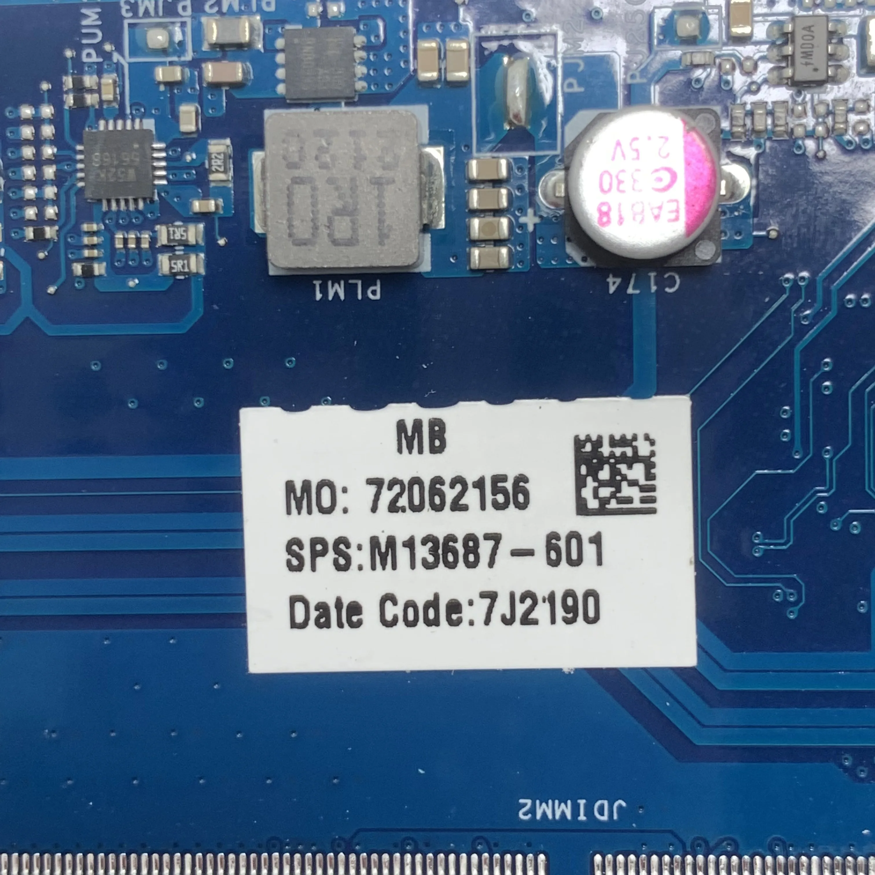 Placa-mãe portátil para HP, 15-DDR4, M13687-601, M13687-001, FPW50 LA-H323P com SRGL2, CPU 6405U, 100% completo testado