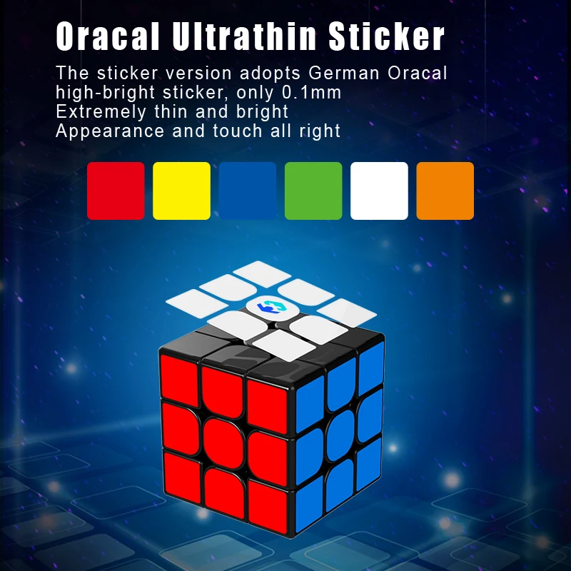 Dubbele magnetische stickerloze 3x3 speed-cubing educatief speelgoed Competitie Klassieke puzzel Matte afwerking Speed Cube Professional S