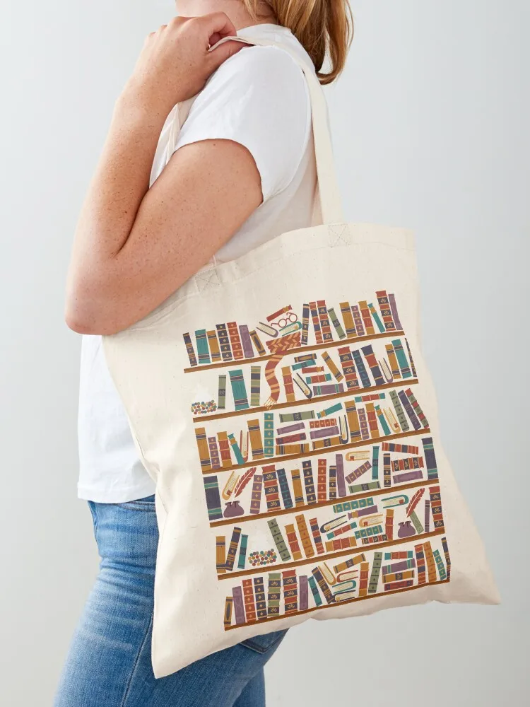 

Bookshelf Tote Bag personalized tote bag shopping trolley bag Gift bags