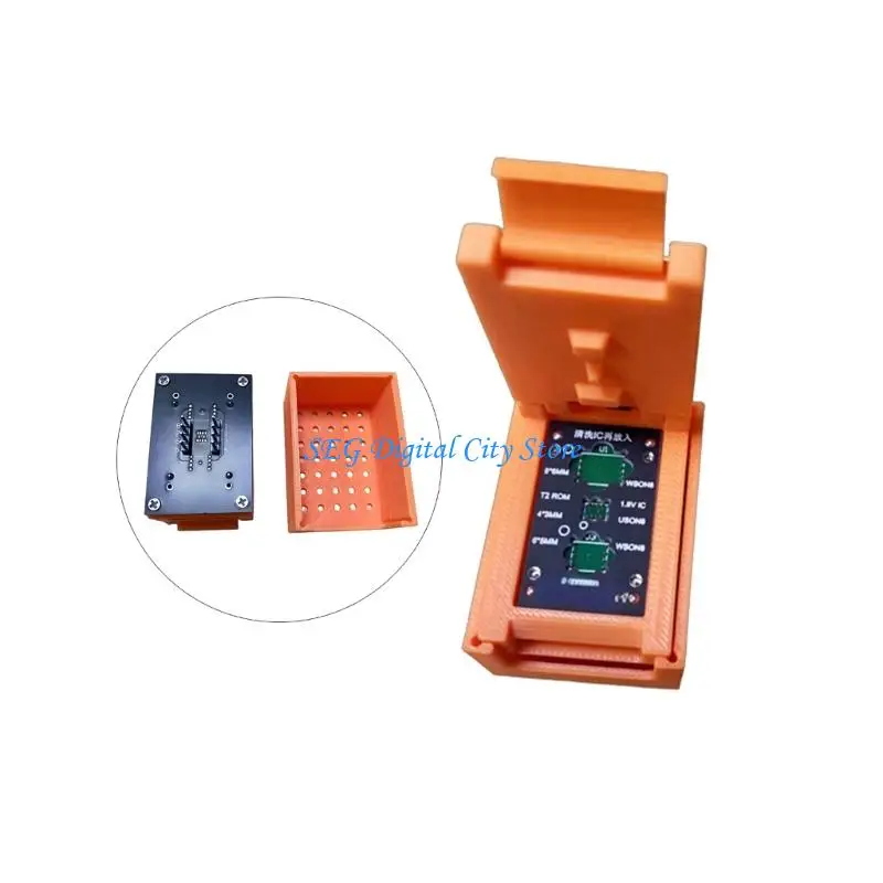 U75B Chip Reader Tool with Removable Frame Adapter for WSON8 Layout Work Use