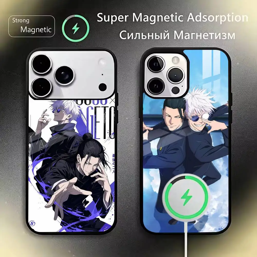 Insane anime J-Jujutsu Kaisens Phone Case For iPhone 17,16,15,14,13,12,11Plus,Pro,Max for Magnetic Wireless Charging
