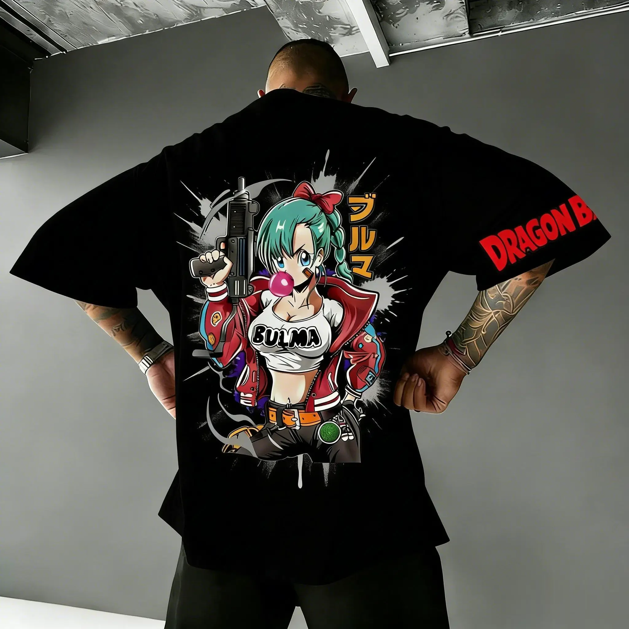 Camiseta de Anime Dragon Ball Bulma para hombre y mujer, camiseta de algodón de manga corta, ropa de calle Vintage, Tops informales con gráfico, novedad de 2026