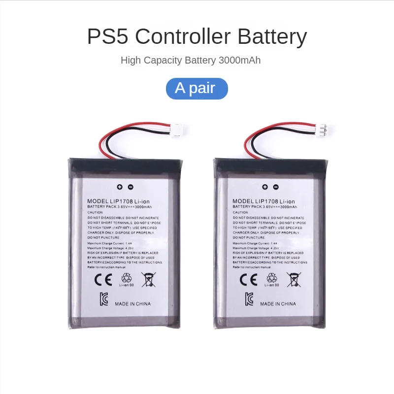 Lange Lebensdauer und Haltbarkeit eingebaute wiederauf ladbare Lithium batterie 3500/1560/3000 mah hohe Kapazität für ps5 Controller