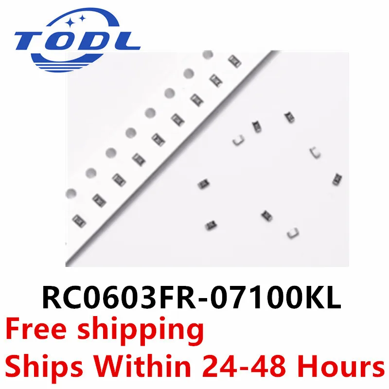 100PCS SMD Resistance  0603 RC0603FR-07100KL  Thick film resistor