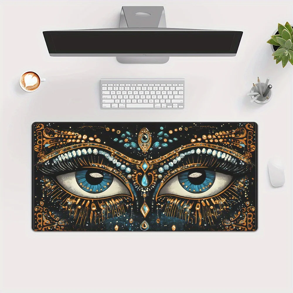 Mystic Third Eye Design Extended Mousepad Durable Rubber Gaming Desk Mat for Office and PC