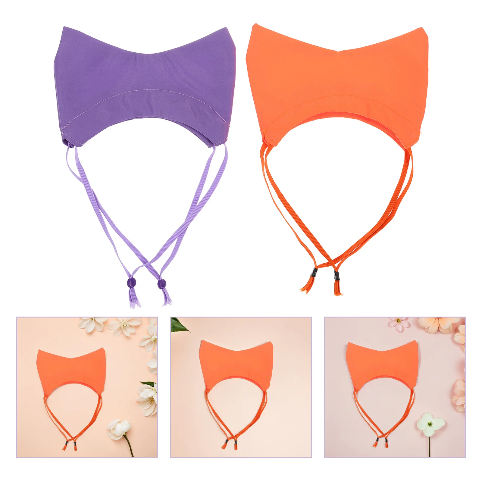 

2Pcs Waterproof Pet Shower Cap Cats Dogs Ear Protection Adjustable Bathing Grooming Swimming Earmuffs Hat for Dogs