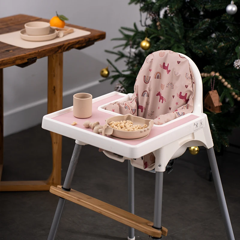 Baby High Chair Cushion Cover Pad  Inflatable & Wipeable Cushion for Babies and Toddler Compatible Highchair Accessories